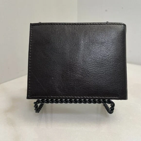 Tommy Hilfiger Men's Classic Logo Bifold Dark Brown Leather Wallet - Picture 2 of 13